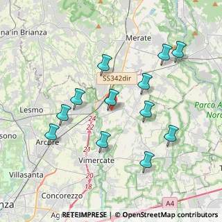 Mappa Via Santi Cornelio e Cipriano, 20866 Carnate MB, Italia (3.83833)