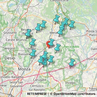 Mappa Via Santi Cornelio e Cipriano, 20866 Carnate MB, Italia (6.83111)