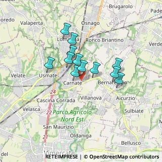 Mappa Via Santi Cornelio e Cipriano, 20866 Carnate MB, Italia (1.30083)
