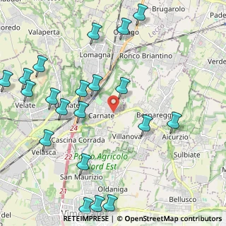 Mappa Via Santi Cornelio e Cipriano, 20866 Carnate MB, Italia (2.686)