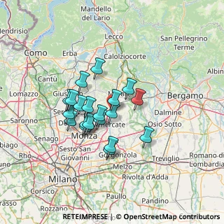 Mappa Via Santi Cornelio e Cipriano, 20866 Carnate MB, Italia (10.373)
