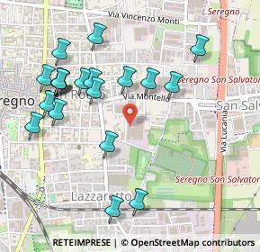 Mappa Via Monte Santo, 20831 Seregno MB, Italia (0.5385)