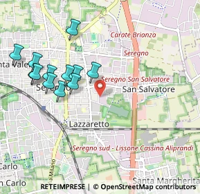 Mappa Via Monte Santo, 20831 Seregno MB, Italia (1.01417)