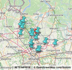 Mappa Via Monte Santo, 20831 Seregno MB, Italia (11.47429)