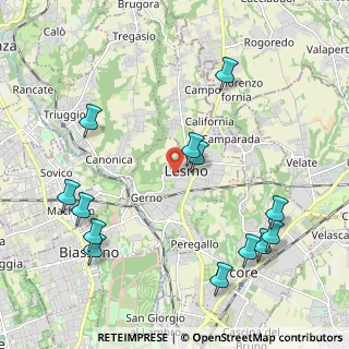 Mappa Via Veneto, 20855 Lesmo MB, Italia (2.43615)