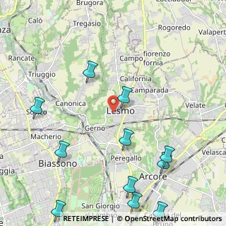 Mappa Via Veneto, 20855 Lesmo MB, Italia (2.84364)