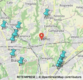 Mappa Via Veneto, 20855 Lesmo MB, Italia (2.88091)