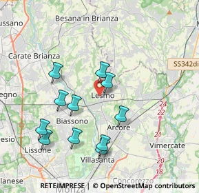 Mappa Via Veneto, 20855 Lesmo MB, Italia (3.67909)