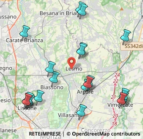 Mappa Via Veneto, 20855 Lesmo MB, Italia (4.8705)