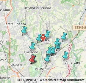 Mappa Via Veneto, 20855 Lesmo MB, Italia (3.29429)
