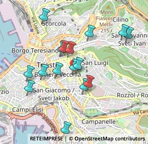 Mappa Via Vittorio Alfieri, 34135 Trieste TS, Italia (0.87688)