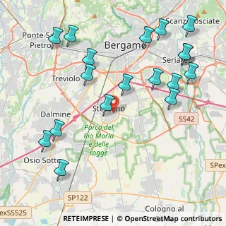 Mappa Via Amerigo Vespucci, 24040 Stezzano BG, Italia (4.99278)