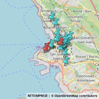 Mappa Via di Cavana, 34124 Trieste TS, Italia (1.116)
