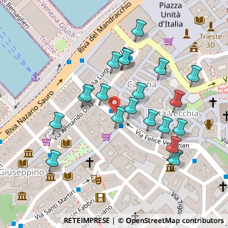 Mappa Via Felice Venezian, 34123 Trieste TS, Italia (0.1175)