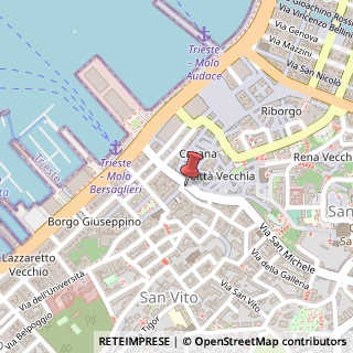 Mappa Via di Cavana, 16, 34121 Trieste, Trieste (Friuli-Venezia Giulia)