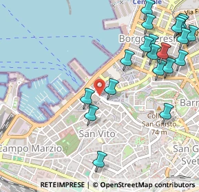 Mappa Via di Cavana, 34124 Trieste TS, Italia (0.653)
