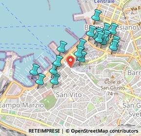 Mappa Via di Cavana, 34124 Trieste TS, Italia (0.435)