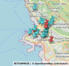 Mappa Via di Cavana, 34124 Trieste TS, Italia (1.25895)