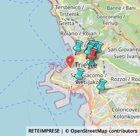 Mappa Via di Cavana, 34124 Trieste TS, Italia (1.20583)