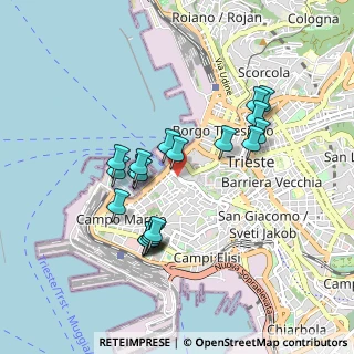 Mappa Via di Cavana, 34123 Trieste TS, Italia (0.815)