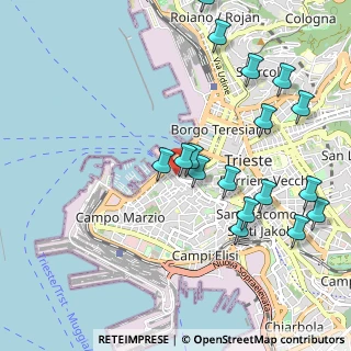 Mappa Via di Cavana, 34124 Trieste TS, Italia (1.11353)