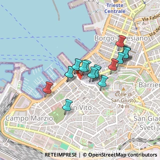 Mappa Via Felice Venezian, 34123 Trieste TS, Italia (0.347)