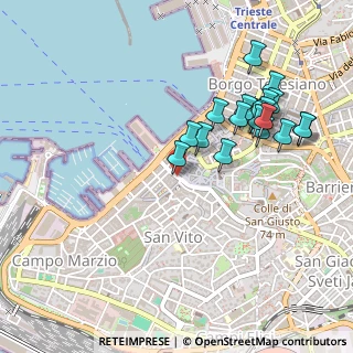 Mappa Via di Cavana, 34124 Trieste TS, Italia (0.4915)