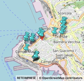 Mappa Via di Cavana, 34124 Trieste TS, Italia (0.815)