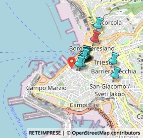 Mappa Via di Cavana, 34124 Trieste TS, Italia (0.53571)