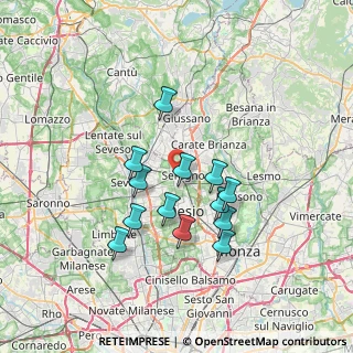 Mappa Via G. Casati, 20831 Seregno MB, Italia (5.99846)