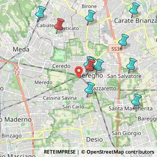 Mappa Via G. Casati, 20831 Seregno MB, Italia (2.2125)