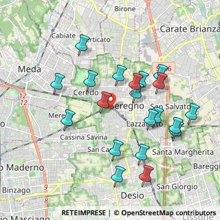 Mappa Via G. Casati, 20831 Seregno MB, Italia (1.949)