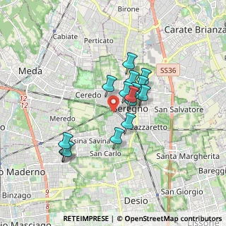 Mappa Via G. Casati, 20831 Seregno MB, Italia (1.27667)