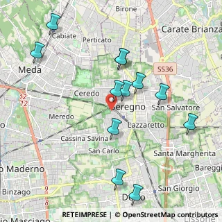 Mappa Via G. Casati, 20831 Seregno MB, Italia (2.10667)