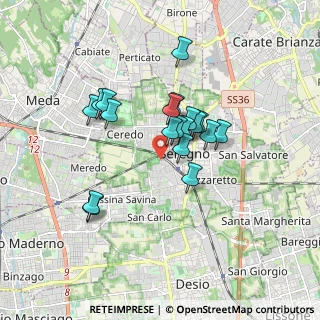 Mappa Via G. Casati, 20831 Seregno MB, Italia (1.35895)