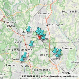 Mappa Via G. Casati, 20831 Seregno MB, Italia (3.33636)