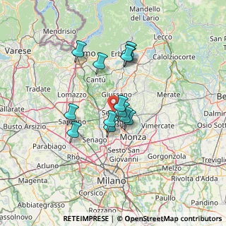 Mappa Via G. Casati, 20831 Seregno MB, Italia (10.51846)