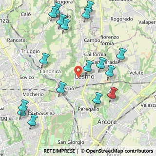 Mappa Via Lambro, 20855 Lesmo MB, Italia (2.56765)