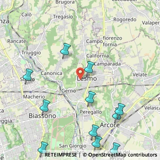 Mappa Via Lambro, 20855 Lesmo MB, Italia (2.84727)
