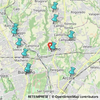 Mappa Via Lambro, 20855 Lesmo MB, Italia (2.57091)