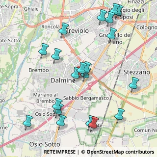 Mappa Via Monte Nevoso, 24044 Dalmine BG, Italia (2.3815)