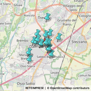 Mappa Via Monte Nevoso, 24044 Dalmine BG, Italia (0.99611)