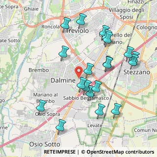Mappa Via Monte Nevoso, 24044 Dalmine BG, Italia (2.075)