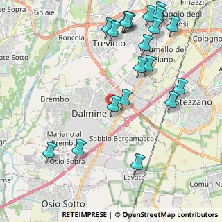 Mappa Via Monte Nevoso, 24044 Dalmine BG, Italia (2.5765)