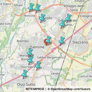 Mappa Via Monte Nevoso, 24044 Dalmine BG, Italia (2.34455)