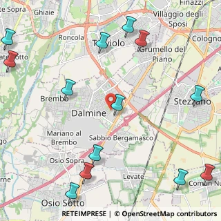 Mappa Via Monte Nevoso, 24044 Dalmine BG, Italia (3.06308)