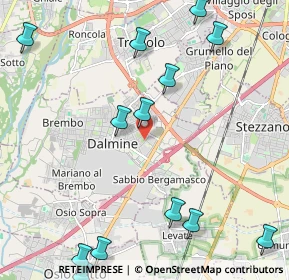 Mappa Via Monte Nevoso, 24044 Dalmine BG, Italia (2.83)