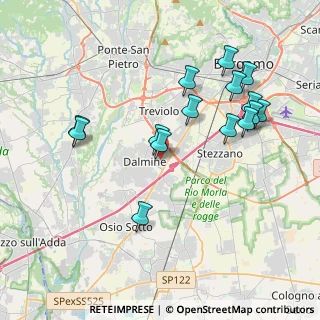 Mappa Via Monte Nevoso, 24044 Dalmine BG, Italia (3.942)