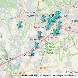 Mappa Via Monte Nevoso, 24044 Dalmine BG, Italia (3.77143)