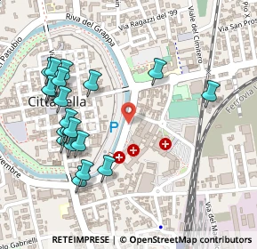 Mappa Via Riva dell'Ospedale, 35013 Cittadella PD, Italia (0.2745)